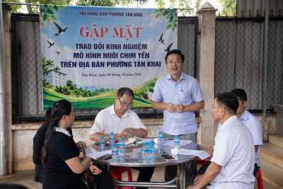TÂN KHAI TRAO ĐỔI KINH NGHIỆM, ĐỊNH HƯỚNG PHÁT TRIỂN MÔ HÌNH NUÔI CHIM YẾN