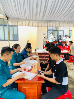 XÃ TÂN LỢI TỔ CHỨC SƠ TUYỂN SỨC KHỎE NGHĨA VỤ QUÂN SỰ VÀ NGHĨA VỤ CÔNG AN NHÂN DÂN NĂM 2026 (ĐỢT 1. 23/10/2025)