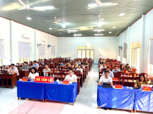 HỘI NGHỊ TRỰC TUYẾN TOÀN QUỐC TRIỂN KHAI CÔNG TÁC BẦU CỬ ĐẠI BIỂU QUỐC HỘI KHÓA XVI TẠI ĐIỂM CẦU XÃ TÂN LỢI