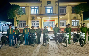 Công an xã Tân Lợi đã tổ chức ra quân tổng kiểm tra, truy quét tội phạm và vi phạm pháp luật