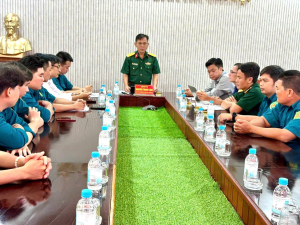 HỘI NGHỊ BÀN GIAO CHỨC TRÁCH, NHIỆM VỤ CHỈ HUY TRƯỞNG BAN CHỈ HUY QUÂN SỰ XÃ