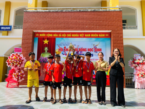 Trường TH & THCS Tân Hòa tổ chức thành công hội khỏe Phù Đổng cấp trường năm học 2025 – 2026