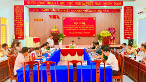 XÃ TÂN LỢI TỔ CHỨC HỘI NGHỊ LẤY Ý KIẾN THÀNH LẬP CÁC KHU VỰC BỎ PHIẾU VÀ CÁC TỔ BẦU CỬ