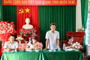 XÃ TÂN LỢI TỔ CHỨC BUỔI TUYÊN TRUYỀN, VẬN ĐỘNG GIẢI PHÓNG MẶT BẰNG THỰC HIỆN DỰ ÁN ĐƯỜNG GIAO THÔNG ẤP SUỐI NHUNG