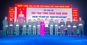 Xã Tân Lợi tổ chức thành công “Đêm Hội trại tòng quân” năm 2026