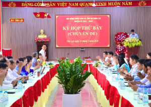 HĐND xã Tân Lợi tổ chức Kỳ họp thứ Bảy (kỳ họp chuyên đề) khóa XII, nhiệm kỳ 2021 - 2026