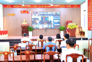 XÃ TÂN LỢI THAM GIA HỘI NGHỊ GIAO BAN TRỰC TUYẾN CỦA TỈNH ỦY