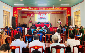 XÃ TÂN LỢI TỔ CHỨC HỘI NGHỊ SƠ KẾT CÔNG TÁC MẶT TRẬN VÀ CÁC TỔ CHỨC CHÍNH TRỊ - XÃ HỘI 6 THÁNG ĐẦU NĂM 2026