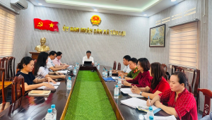 Ban đại diện Hội đồng quản trị Ngân hàng Chính sách xã hội xã Tân Lợi tổ chức Hội nghị đánh giá kết quả hoạt động 6 tháng đầu năm 2026