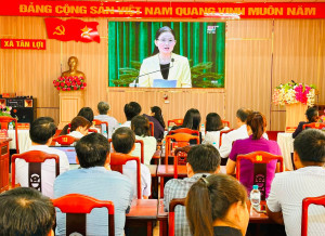 XÃ TÂN LỢI THAM DỰ HỘI NGHỊ TRIỂN KHAI NGHỊ QUYẾT SỐ 16-NQ/TW