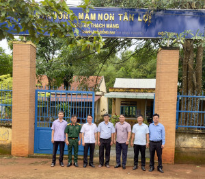 Lãnh đạo xã Tân Lợi kiểm tra công tác chuẩn bị cho năm học mới 2026 – 2027: Khảo sát thực tế, quan tâm sâu sát sự nghiệp giáo dục xã nhà