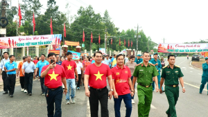 Xã Tân Lợi tổ chức Chương trình đi bộ “Cùng Việt Nam tiến bước” năm 2026