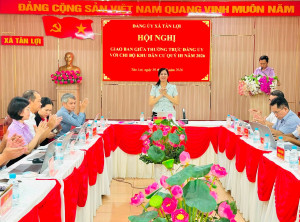 ĐẢNG ỦY XÃ TÂN LỢI: GIAO BAN VỚI CẤP ỦY CÁC CHI BỘ ẤP, ĐÁNH GIÁ KẾT QUẢ QUÝ III VÀ TRIỂN KHAI NHIỆM VỤ QUÝ IV/2026
