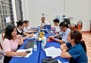 Đoàn giám sát số 02 Ban Xây dựng Đảng làm việc với Chi bộ Trạm Y tế xã Tân Lợi