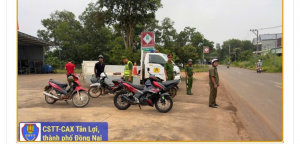 Công an xã Tân Lợi tăng cường tuần tra, kiểm soát, xử lý vi phạm trật tự, an toàn giao thông