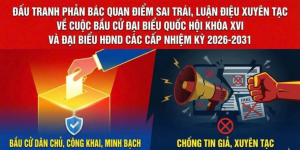 Tăng cường tuyên truyền, đấu tranh phòng, chống thông tin xấu độc trước, trong và sau về bầu cử đại biểu Quốc hội khóa XVI và HĐND các cấp nhiệm kỳ 2026–2031