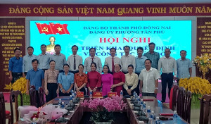 Đảng ủy phường Tân Phú: Triển khai các quyết định về công tác cán bộ