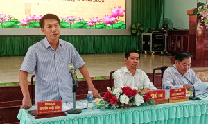Thành uỷ viên Bí thư Đảng ủy, Chủ tịch HĐND phường Tân Phú tiếp xúc,  đối thoại trực tiếp với Nhân dân về công tác quy hoạch và xây dựng năm 2026