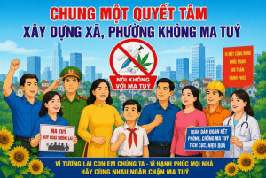 PHƯỜNG TÂN PHÚ CAO ĐIỂM RA QUÂN: TOÀN DÂN CHUNG MỘT QUYẾT TÂM XÂY DỰNG PHƯỜNG KHÔNG MA TÚY NĂM 2026
