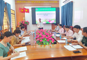 Ban đại diện HĐQT NHCSXH xã Tân Quan họp quý I 2026