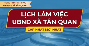 LỊCH LÀM VIỆC TUẦN 30 NĂM 2026