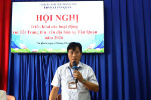 UBND XÃ TÂN QUAN CHỈ ĐẠO CÁC HOẠT ĐỘNG  TẾT TRUNG THU NĂM 2026