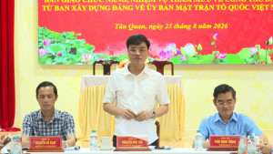 TÂN QUAN: BÀN GIAO CHỨC NĂNG, NHIỆM VỤ THAM MƯU VỀ CÔNG TÁC DÂN VẬN