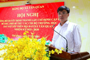 Tân Quan: Công Bố, Trao Quyết Định Thành Lập Các Chi, Đảng Bộ Tại Các Cơ Sở Giáo Dục Công Lập