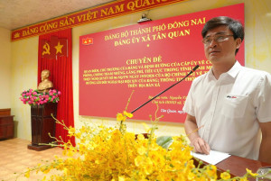 XÃ TÂN QUAN TỔ CHỨC HỘI NGHỊ QUÁN TRIỆT, TRIỂN KHAI CÁC VĂN BẢN VỀ CÔNG TÁC NỘI CHÍNH, PHÒNG, CHỐNG THAM NHŨNG, LÃNG PHÍ, TIÊU CỰC VÀ CẢI CÁCH TƯ PHÁP