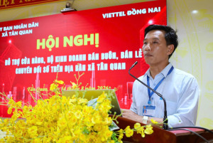 XÃ TÂN QUAN TỔ CHỨC TẬP HUẤN HỖ TRỢ CỬA HÀNG, HỘ KINH DOANH CHUYỂN ĐỔI SỐ