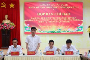 TÂN QUAN HỌP BAN CHỈ ĐẠO ĐÁNH GIÁ TÌNH HÌNH THỰC HIỆN NGHỊ...
