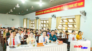 Tân Tiến: Đại hội lần thứ I Chi bộ cơ quan Đảng ủy nhiệm kỳ 2025–2030