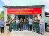 BÀN GIAO NHÀ “TÌNH NGHĨA QUÂN - DÂN” CHO ĐỐI TƯỢNG CÓ HOÀN CẢNH KHÓ KHĂN TẠI PHƯỜNG TÂN TRIỀU