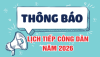 PHƯỜNG TÂN TRIỀU THÔNG BÁO LỊCH TIẾP CÔNG DÂN NĂM 2026