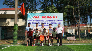 BẾ MẠC GIẢI BÓNG ĐÁ 5 NGƯỜI CHÀO MỪNG 81 NĂM NGÀY THÀNH LẬP...