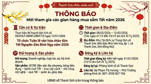 THÔNG BÁO Mời tham gia các gian hàng mua sắm Tết năm 2026