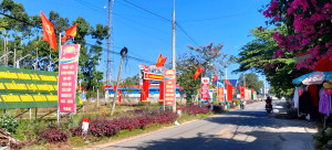 Xã Thanh Sơn rực rỡ cờ hoa chào mừng Đại hội đại biểu toàn quốc lần thứ XIV của Đảng