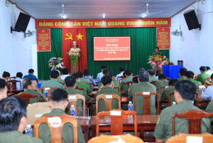 CÔNG AN XÃ THANH SƠN: TỔNG KẾT CÔNG TÁC NĂM 2025, TRIỂN KHAI NHIỆM VỤ NĂM 2026
