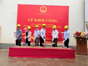 Xã Thanh Sơn khởi công xây dựng Trung tâm Phục vụ Hành chính công xã.