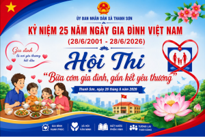 HỘI THI NẤU ĂN “BỮA CƠM GIA ĐÌNH – GẮN KẾT YÊU THƯƠNG” TẠI XÃ THANH SƠN
