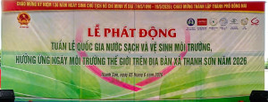 XÃ THANH SƠN TỔ CHỨC LỄ PHÁT ĐỘNG TUẦN LỄ QUỐC GIA NƯỚC SẠCH VÀ VỆ SINH MÔI TRƯỜNG, HƯỞNG ỨNG NGÀY MÔI TRƯỜNG THẾ GIỚI NĂM 2026