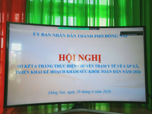 UBND XÃ THANH SƠN THAM DỰ HỘI NGHỊ TRỰC TUYẾN SƠ KẾT 06 THÁNG THỰC HIỆN CHUYỂN TRẠM Y TẾ VỀ CẤP XÃ VÀ TRIỂN KHAI KẾ HOẠCH KHÁM SỨC KHỎE TOÀN DÂN NĂM 2026