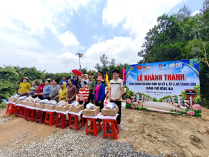 Xã Thanh Sơn khánh thành cầu dân sinh tại ấp 3
