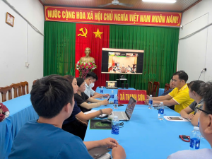 XÃ THANH SƠN THAM DỰ HỘI NGHỊ TRỰC TUYẾN TRIỂN KHAI SỔ SỨC KHỎE ĐIỆN TỬ TRÊN ỨNG DỤNG VNeID