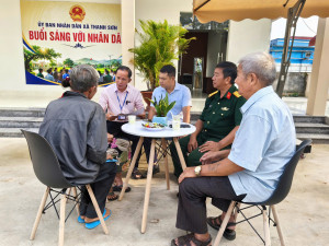 Tuần thứ 4 liên tiếp xã Thanh Sơn thực hiện hiệu quả mô hình “Buổi sáng với Nhân dân”