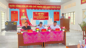 XÃ THANH SƠN TỔ CHỨC HỘI NGHỊ TIẾP XÚC CỬ TRI TRƯỚC KỲ HỌP THƯỜNG LỆ GIỮA NĂM 2026 CỦA HĐND XÃ