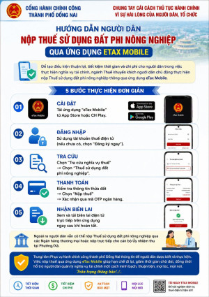 HƯỚNG DẪN NỘP THUẾ SỬ DỤNG ĐẤT PHI NÔNG NGHIỆP QUA ETAX MOBILE