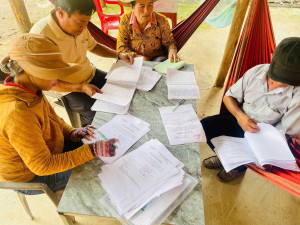 XÃ THANH SƠN TỔ CHỨC LẤY Ý KIẾN NHÂN DÂN VỀ VIỆC SẮP XẾP, TỔ CHỨC LẠI CÁC ẤP