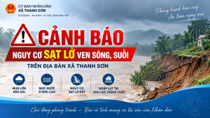 CẢNH BÁO NGUY CƠ SẠT LỞ VEN SÔNG, SUỐI TRÊN ĐỊA BÀN XÃ THANH...