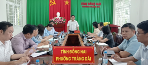 Thanh tra tỉnh Đồng Nai hướng dẫn công tác tiếp công dân và giải quyết khiếu nại, tố cáo tại UBND phường Trảng Dài.